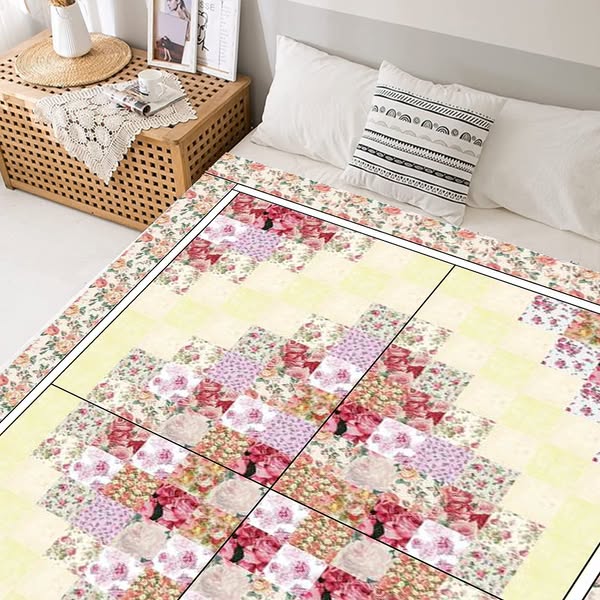 Rose Petal Path Quilt Pattern