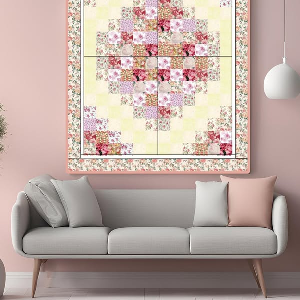 Rose Petal Path Quilt Pattern